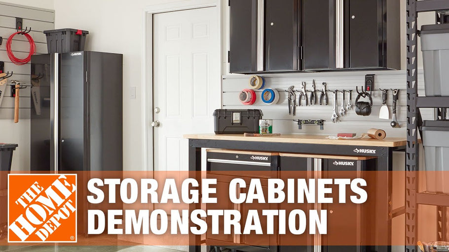 Husky Garage Storage Cabinets Quality Demonstration | The Home Depot by The Home Depot (8 years ago)
