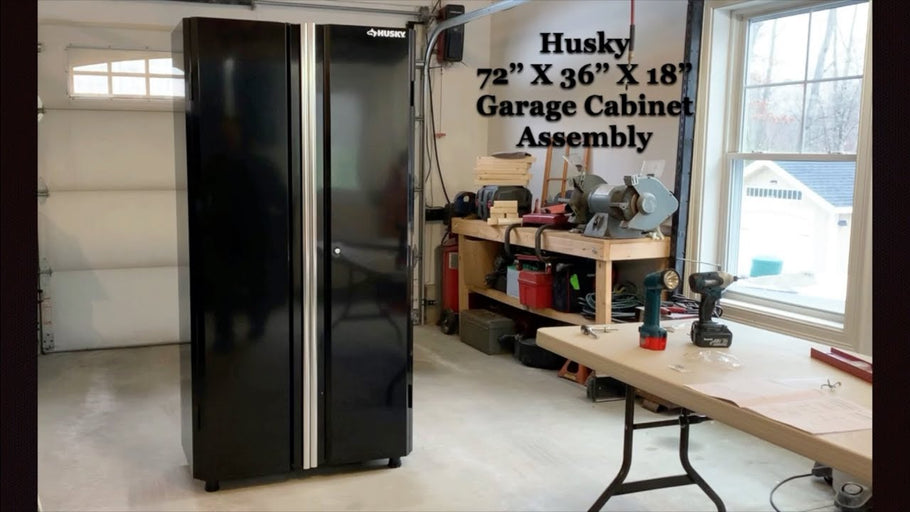 Husky 72"X36"X18" Garage Cabinet Assembly Video by Eddie Carrara (1 year ago)