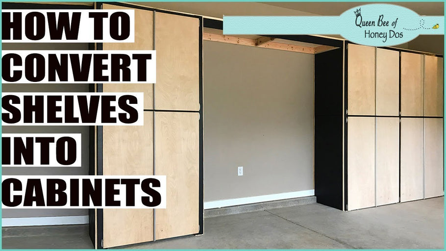 How To Convert Shelves into Cabinets - Part 2 Garage Makeover by Queen Bee of Honey Dos (1 year ago)