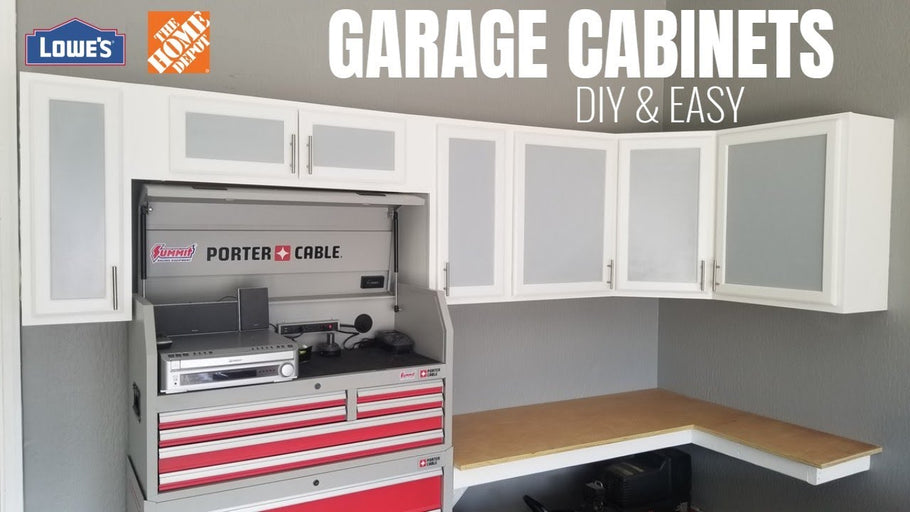 DIY Garage Cabinets | Cheap & Easy Storage | Organization | Garage Makeover pt