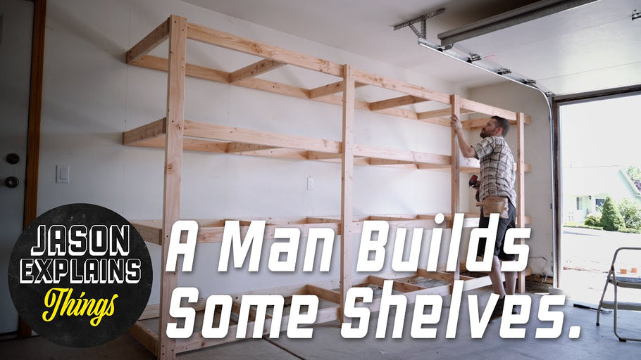 Garage Storage Shelves | EASY BUILD by Jason Explains Things (1 year ago)