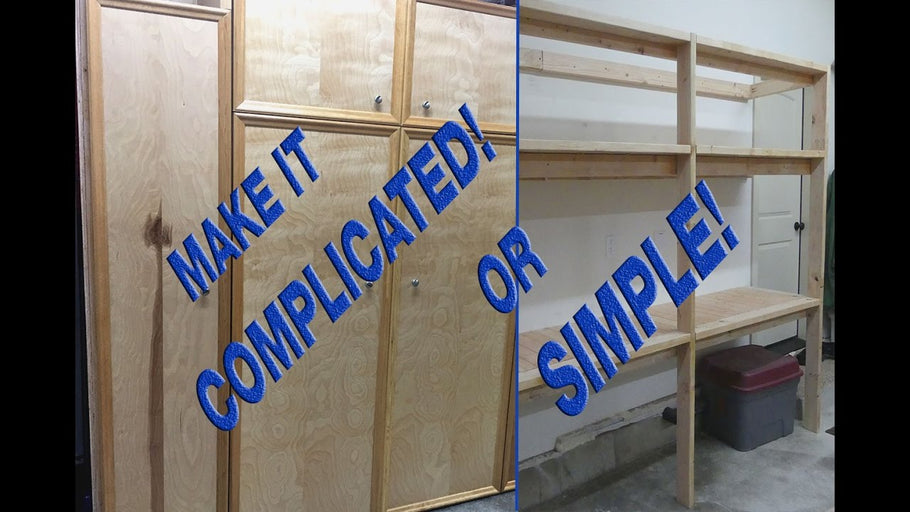 How to make sturdy 2x4 garage shelves easy or complicated! by Hubbard's Handmade (4 years ago)