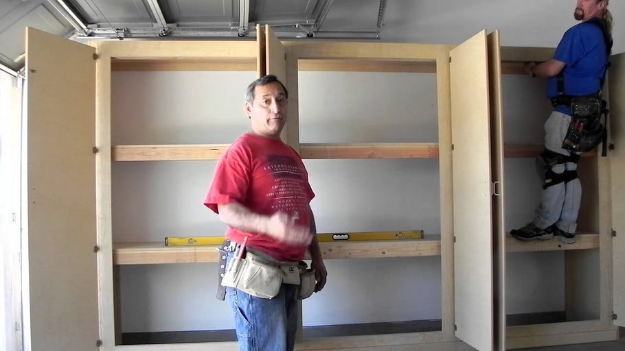 Manny's Organization Station HERCULEAN Garage storage cabinets.How to Build The strongest system